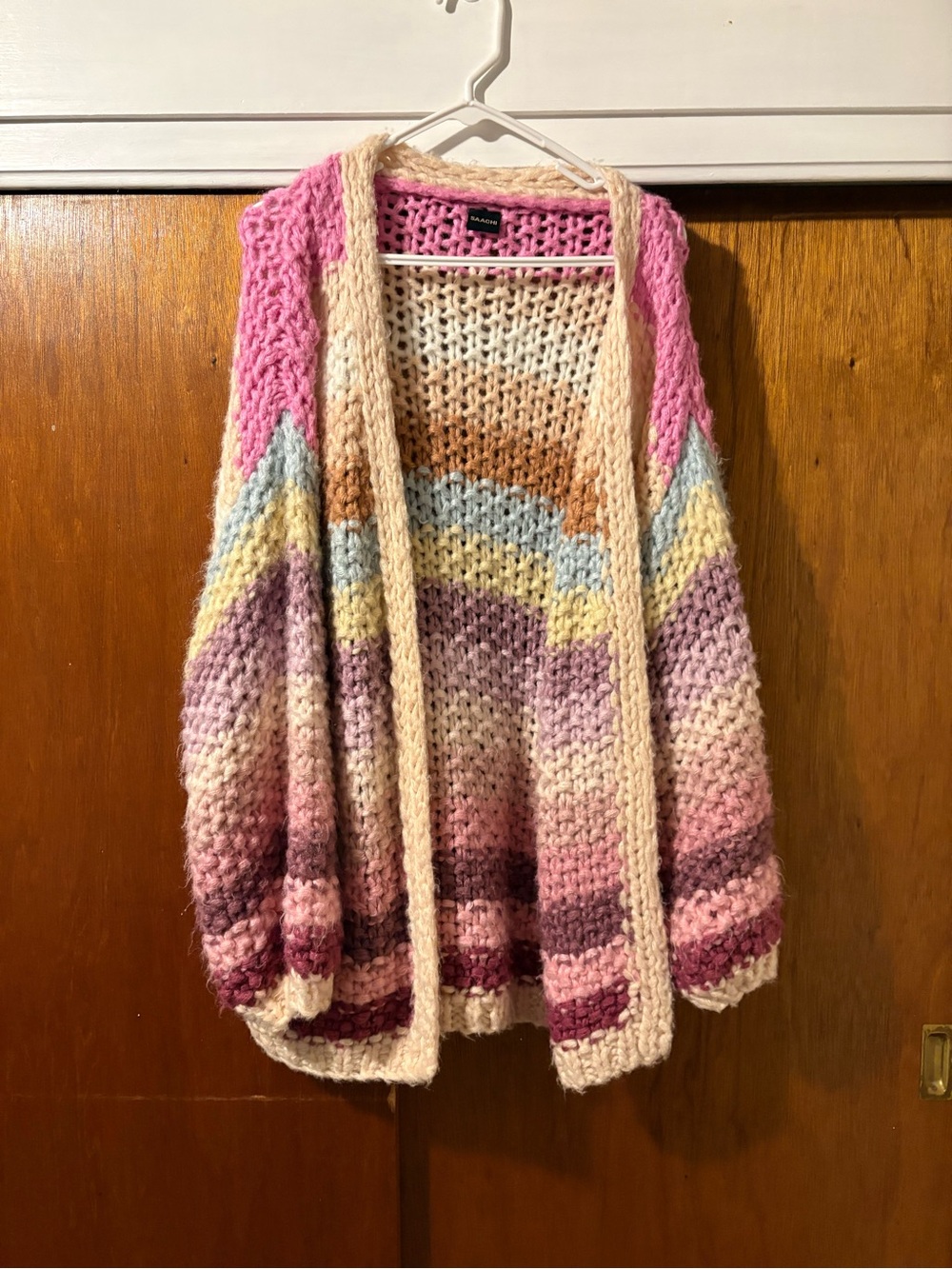 Mayflower Stripe Crochet Cardigan - Picture 4 of 7